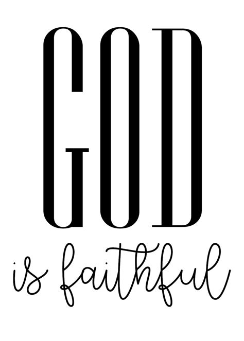 God is Faithful Downloadable Print - Etsy