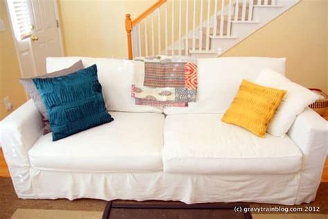 diy sofa slipcover - Grits and Chopsticks