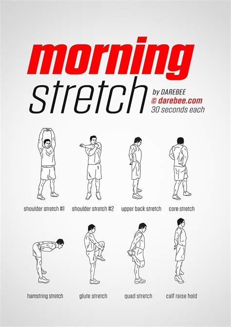 Morning Stretch Workout by DAREBEE #fitness #workout #darebee # ...