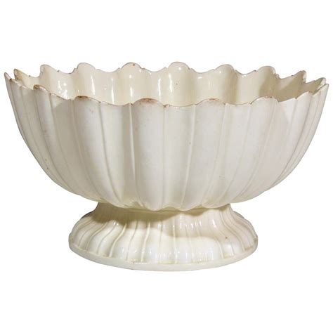 Large English Pottery Circular Plain Creamware Fruit Bowl, circa 1780s ...