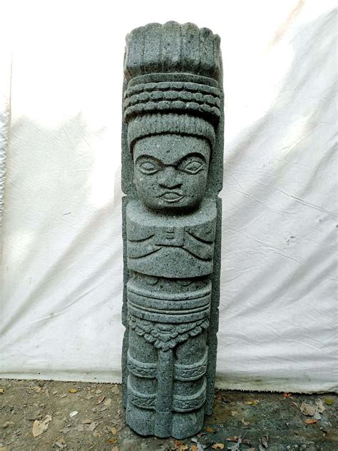Tiki Inka statue en pierre zen 100cm