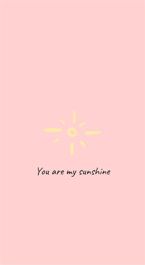 You are my sunshine pink sun yellow wallpaper | Sunshine wallpaper, My ...