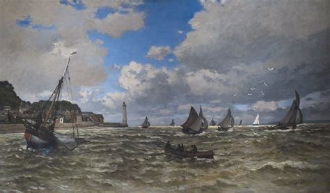 Claude Monet - Mouth of the Seine at Honfleur Honfleur, Pierre Auguste ...