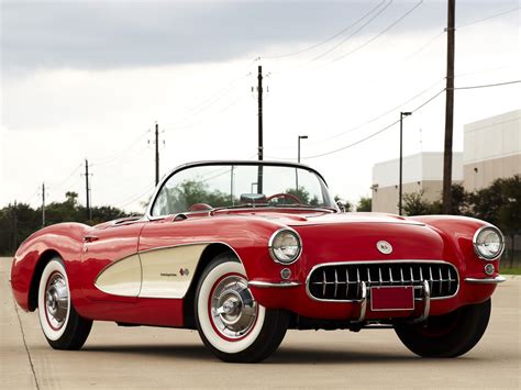 1957, Chevrolet, Corvette, C 1, Fuel, Injection, Retro, Muscle ...