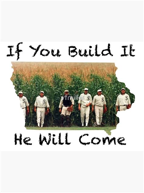 "If You Build it, He Will Come" Sticker for Sale by vfmiller | Redbubble