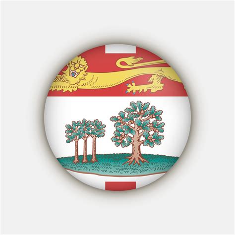 Prince Edward Island flag, province of Canada. Vector illustration ...