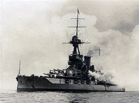 British Battleship HMS Iron Duke. Iron Duke fought at the Battle of ...