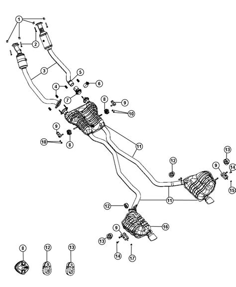 Dodge Durango Pipe. Exhaust extension. Right side - 68072208AB ...