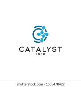 Catalyst Logo Simple Modern Molecular Vector Stock Vector (Royalty Free ...