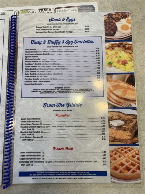 Menu at Silver Spring Diner restaurant, Mechanicsburg