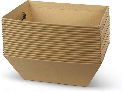 Upper Midland Products [20 PK] Bulk 8x10” Empty Baskets For Gifts| Shelf Baskets For Organizing ...