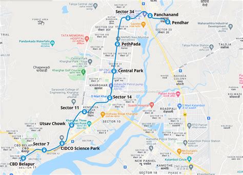 Navi Mumbai Metro Line 1: Route and Map Insights - TimesProperty