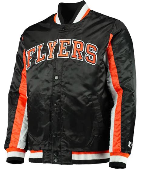 Starter Satin The Ace Philadelphia Flyers Jacket - Jackets Expert