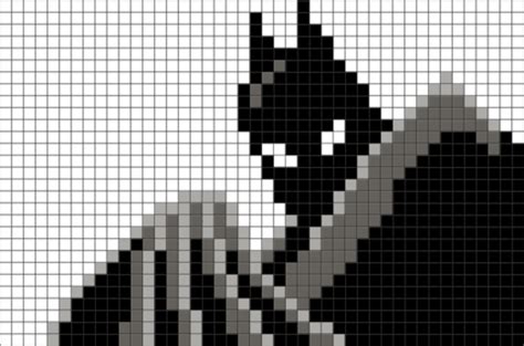 Batman Pixel Art Batman Pixel Art, Grille Pixel Art, Images Batman, Image Pixel Art, Perler Bead ...