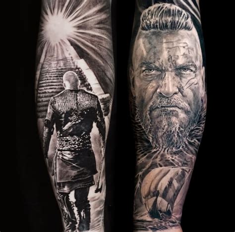 Valhalla Viking warrior Tattoo by Alo Loco | Black and grey style - Inkably.co.uk