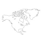 North America map dwg block | max-cad.com