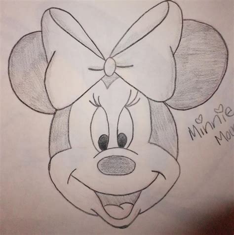 Minnie Mouse drawing by chloesmith8 on DeviantArt