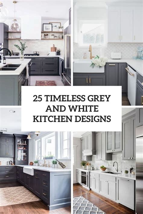 25 Timeless Grey and White Kitchen Designs