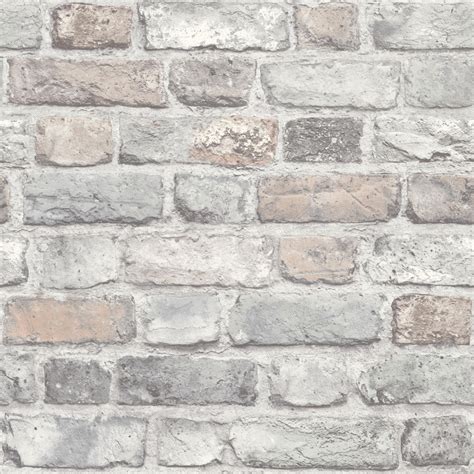 Vintage Brick by Albany - Pale Pink Brick : Wallpaper Direct