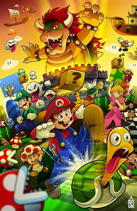 GAMING ROCKS ON: Game Art #69: Mario Gallery