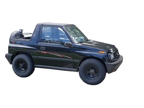 Black 1997 Geo Tracker 2 Door 4x4 Rag Top - The 4x4 To Own - Chev Geo Tracker, Suzuki Sidekick