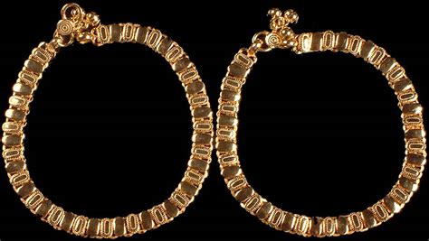 Sterling Gold Plated Anklets | Exotic India Art