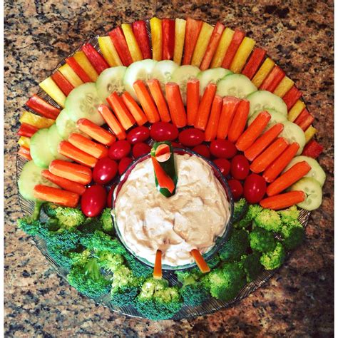 Homemade Thanksgiving Turkey Vegetable Platter | Vegetable platter ...