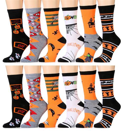 12 Pairs excell Women's Halloween Novelty Cute Socks - Walmart.com