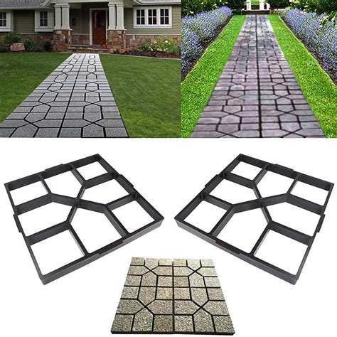 Awaken Patio Concrete Pavers, Concrete Molds and Forms, Cement Molds for Walkways, Stepping ...