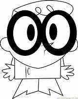 Big Eyes Of Dexter Coloring Page For Kids  Free Dexters Laboratory sketch template