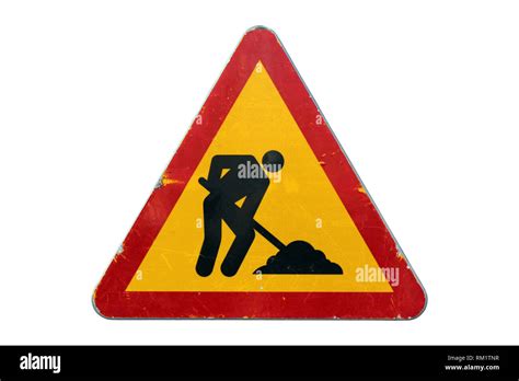 Men Working Road Sign High Resolution Stock Photography and Images - Alamy