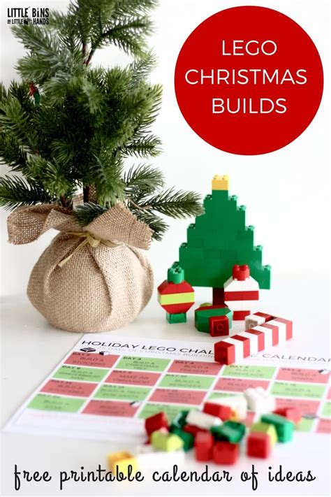 LEGO Christmas Building Ideas Calendar Countdown for Kids