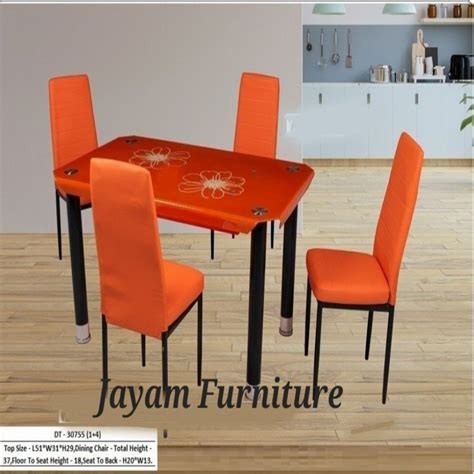 Rectangular Glass Dining Table Set, 4 Seater at Rs 16800/set in Chennai | ID: 2851894022312