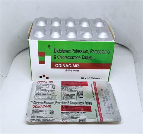 Odinac-100sr Tab Diclofenac Potassium Tablet, 100 mg at Rs 45/stripe in ...