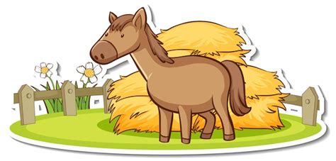 Cow Eating Hay Clipart - Horse Eating Hay Clip Art Transparent PNG ...