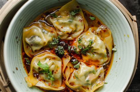 Steamed Wontons in Chilli Broth