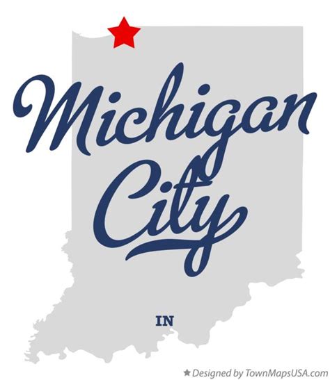 Map of Michigan City, IN, Indiana