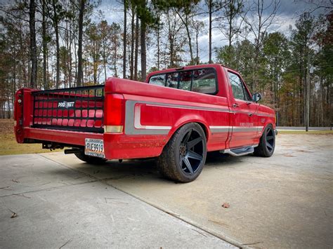 lowered bricknose F150 with running boards - S3 Magazine