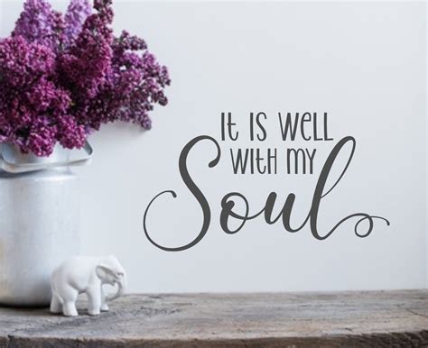 It is well with my soul, wall decal, laptop decal, mirror decal, affirmation, christian decal ...