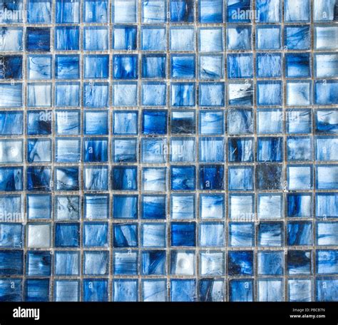 Blue Mosaic Tiles abstract texture and background Stock Photo - Alamy