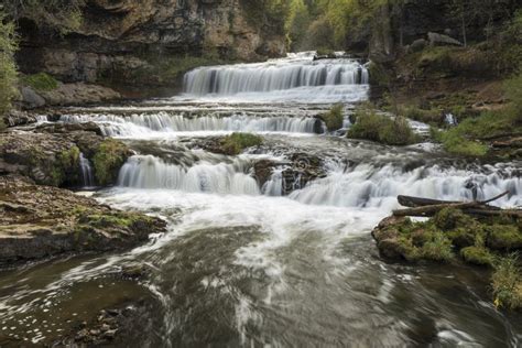 Willow River Waterfall stock image. Image of autumn - 101353879