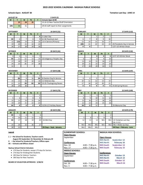 Nashua School District Calendar 2024 - November 2024 Calendar