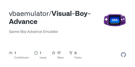 GitHub - vbaemulator/Visual-Boy-Advance: Game Boy Advance Emulator