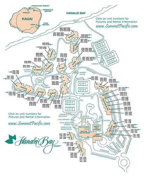 Hanalei Bay Resort Property Map | Hanalei bay, Hanalei, Kauai travel