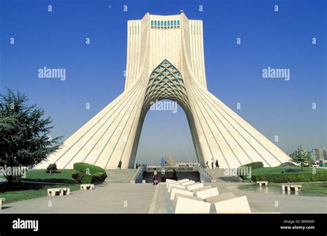 Iran, Tehran, Azadi Tower also called Azadi Monument by architect Stock Photo: 23208220 - Alamy