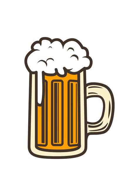 Clipart Silhouette Beer Mug Svg Free - Draw-leg