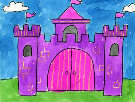 Draw an Easy Castle · Art Projects for Kids