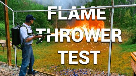 Testing our Authentic US Marine M9-7 Flamethrower manufactured in 1964 ...