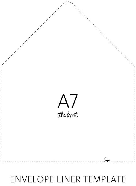 Wedding, Engagement & Relationship Ideas & Articles | The Knot | Envelope liner template, A7 ...