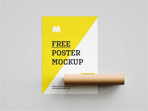 Free poster mockup - Mockups Design